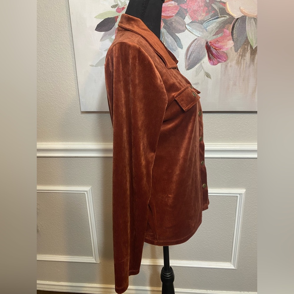 Rust Button-Up Top - Picture 6 of 11